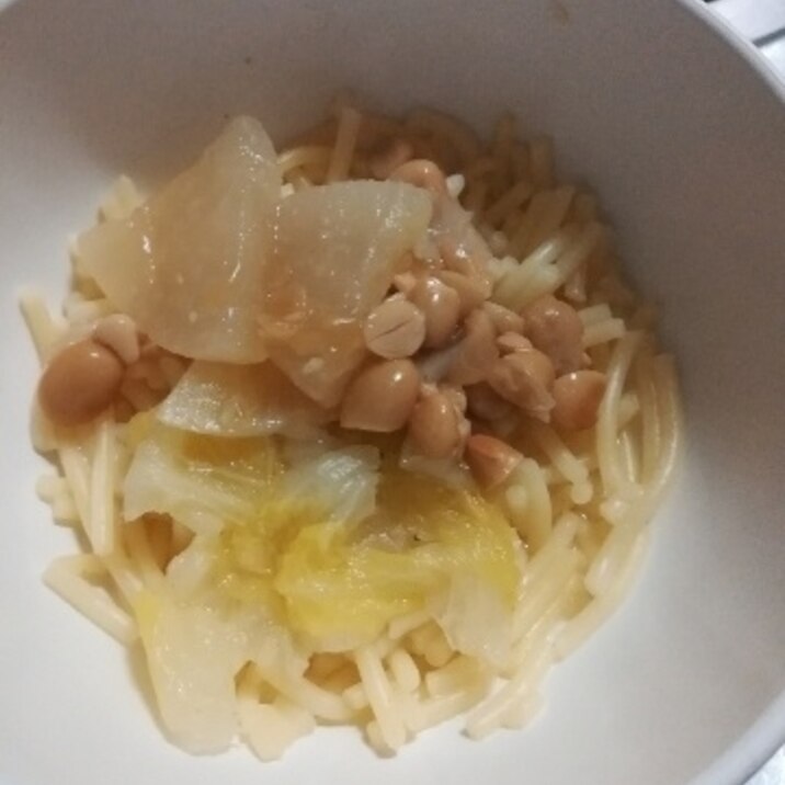 離乳食★大根納豆パスタ